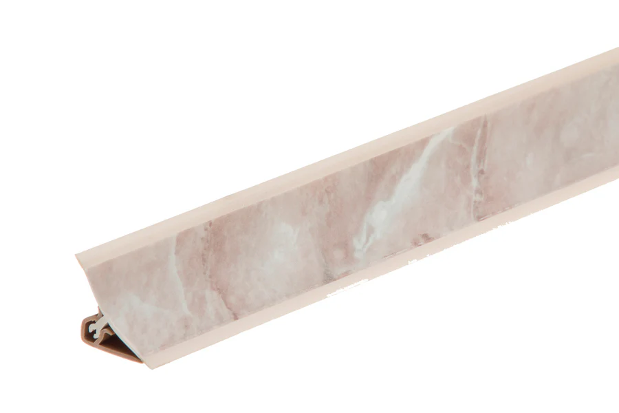 Listwa przyblatowa wklęsła szeroka BL 33mm PVC 3m Marmur Ros Połysk