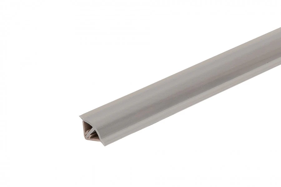 Listwa przyblatowa wypukła wąska BL 22mm PVC 3m Aluminium