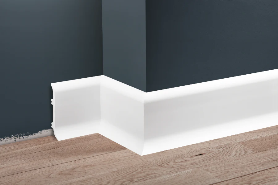 Listwa przypodłogowa LPC-40 100x32mm Cezar Biały Mat 2,44m - Image 3