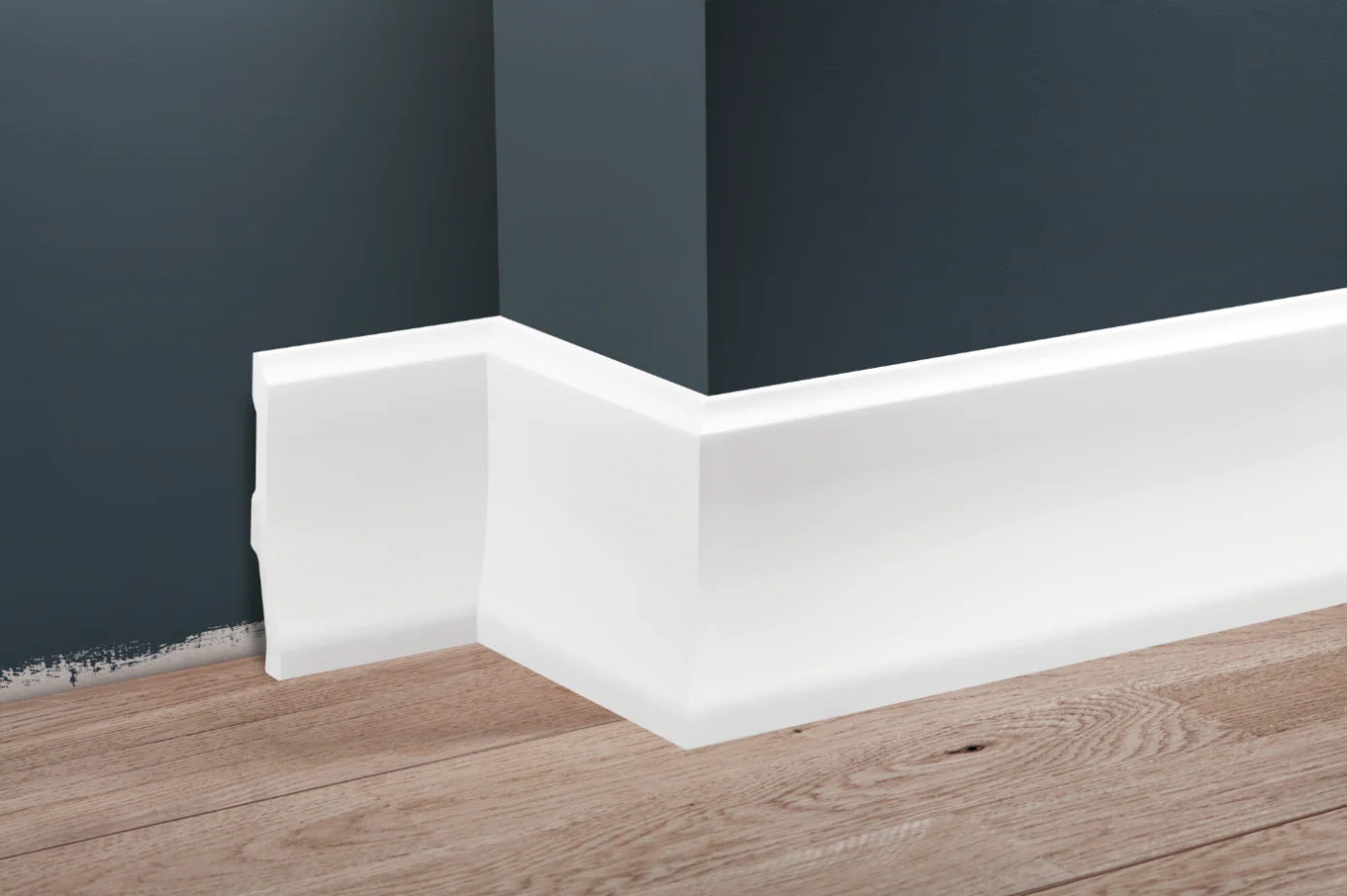 Listwa przypodłogowa LPC-34 119x16mm Cezar Biały RAL9003 Połysk 2,44m - Image 3