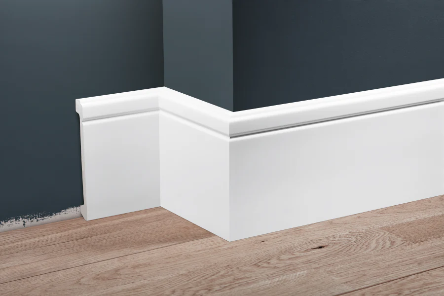 Listwa przypodłogowa LPC-30 138x16mm Cezar Biały RAL9003 Połysk 2,44m - Image 3