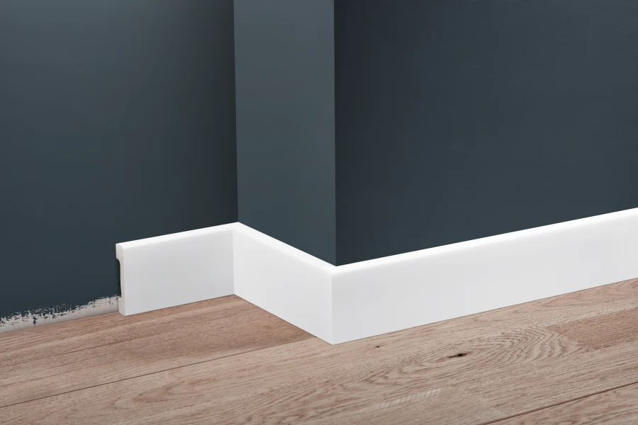 Listwa przypodłogowa LPC-32 58x12mm Cezar Biały Mat 2,44m - Image 3
