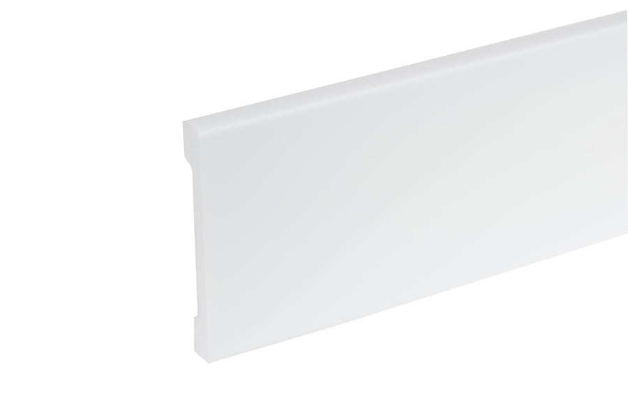 Listwa przypodłogowa LPC-37 70x12mm Cezar Biały RAL9003 Połysk 2,44m