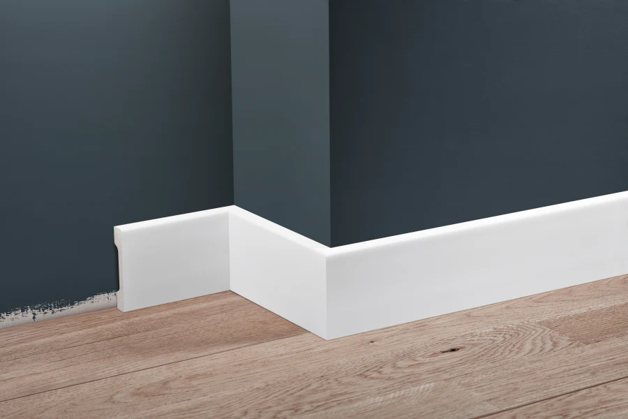 Listwa przypodłogowa LPC-37 70x12mm Cezar Biały RAL9003 Połysk 2,44m - Image 3