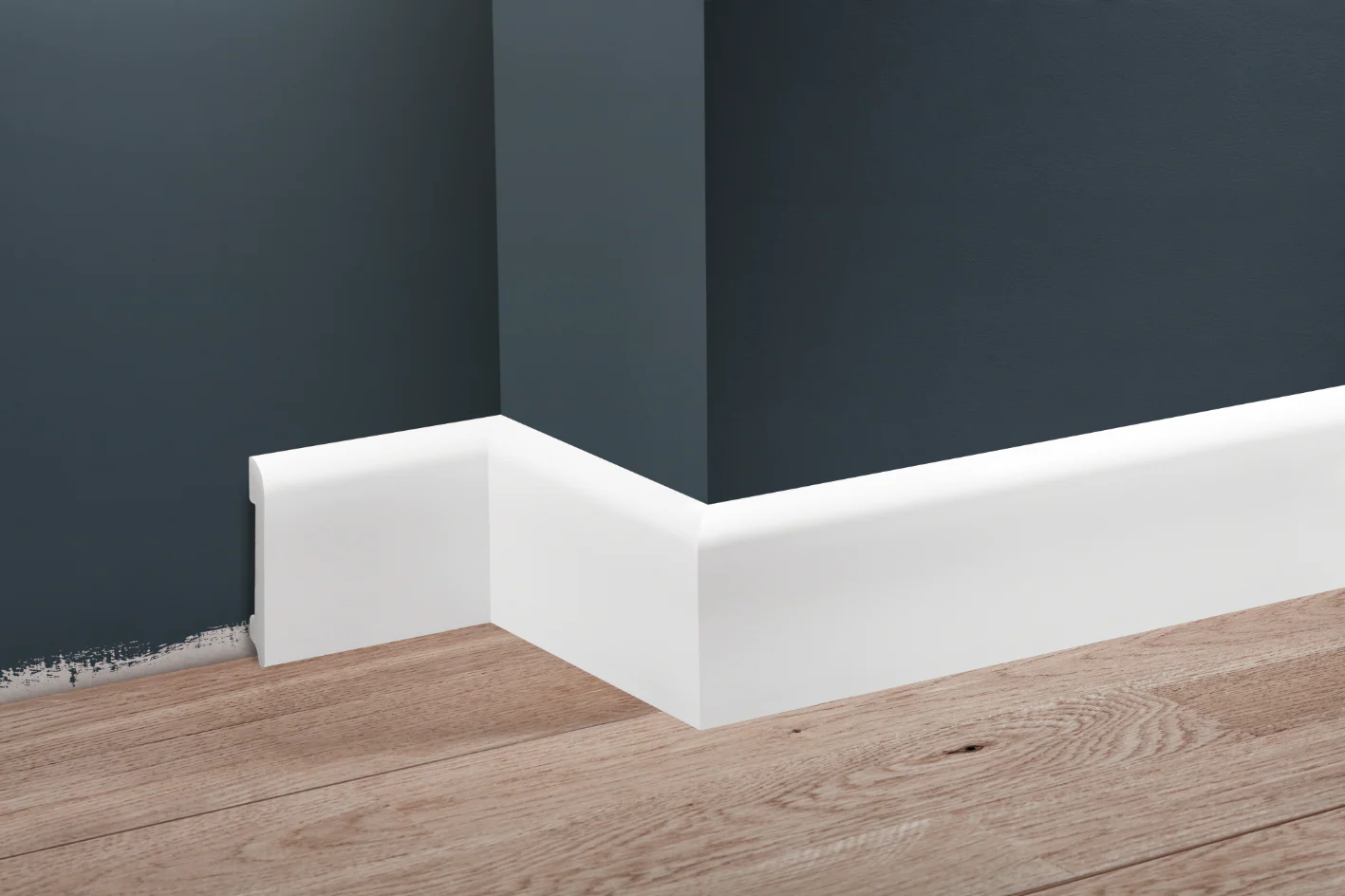 Listwa przypodłogowa LPC-11 78x13mm Cezar Biały Mat 2,44m - Image 4
