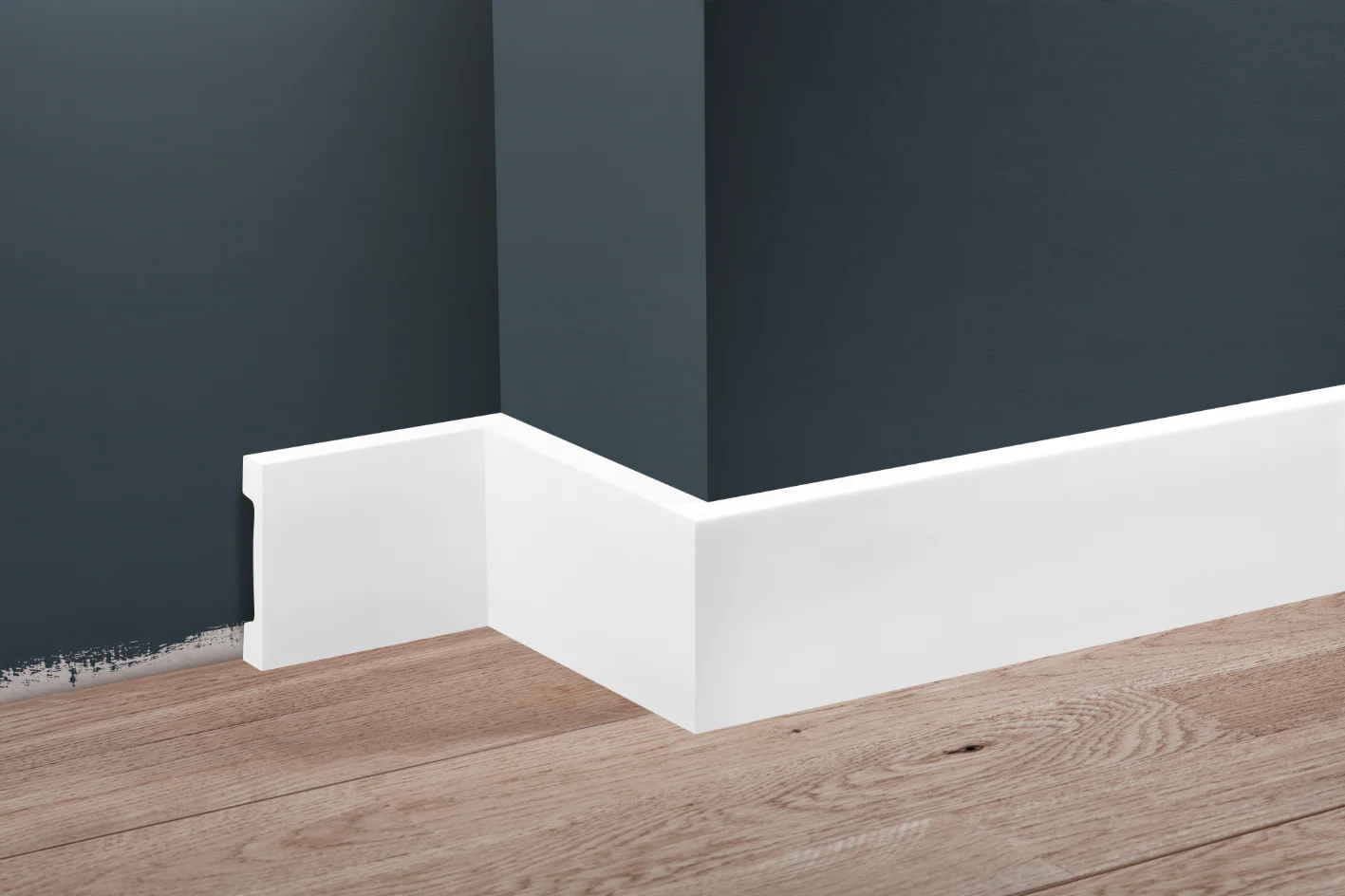 Listwa przypodłogowa LPC-28 79x16mm Cezar Biały Mat 2,44m - Image 3