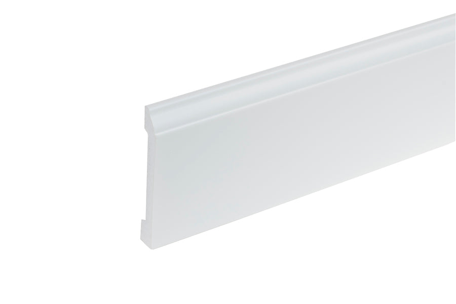 Listwa przypodłogowa LPC-15 81x12mm Cezar Biały RAL9003 Połysk 2,44m