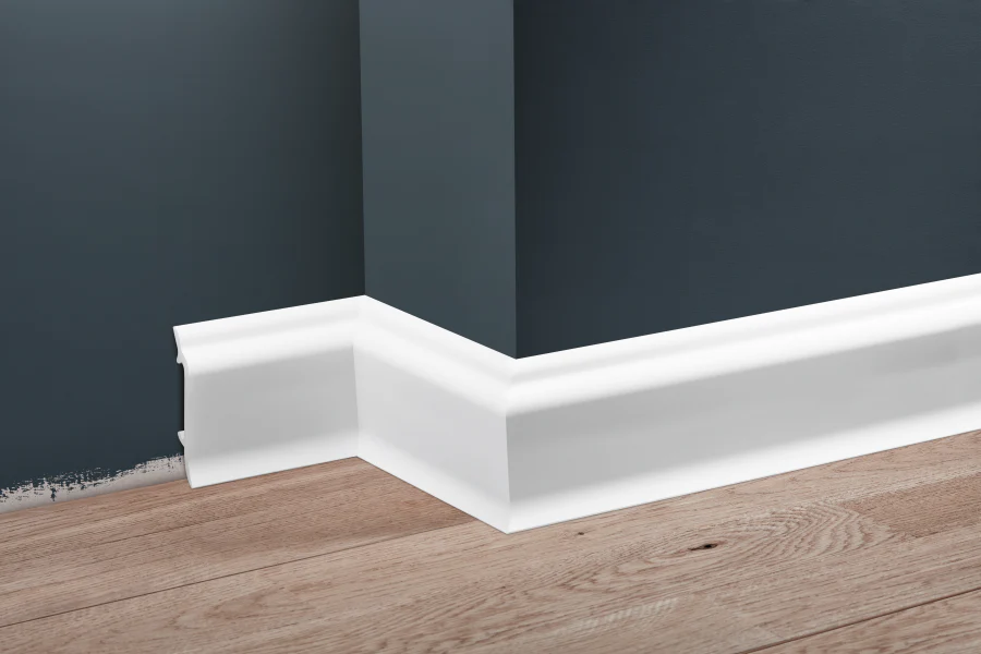 Listwa przypodłogowa LPC-16 83x19mm Cezar Biały Mat 2,44m - Image 3