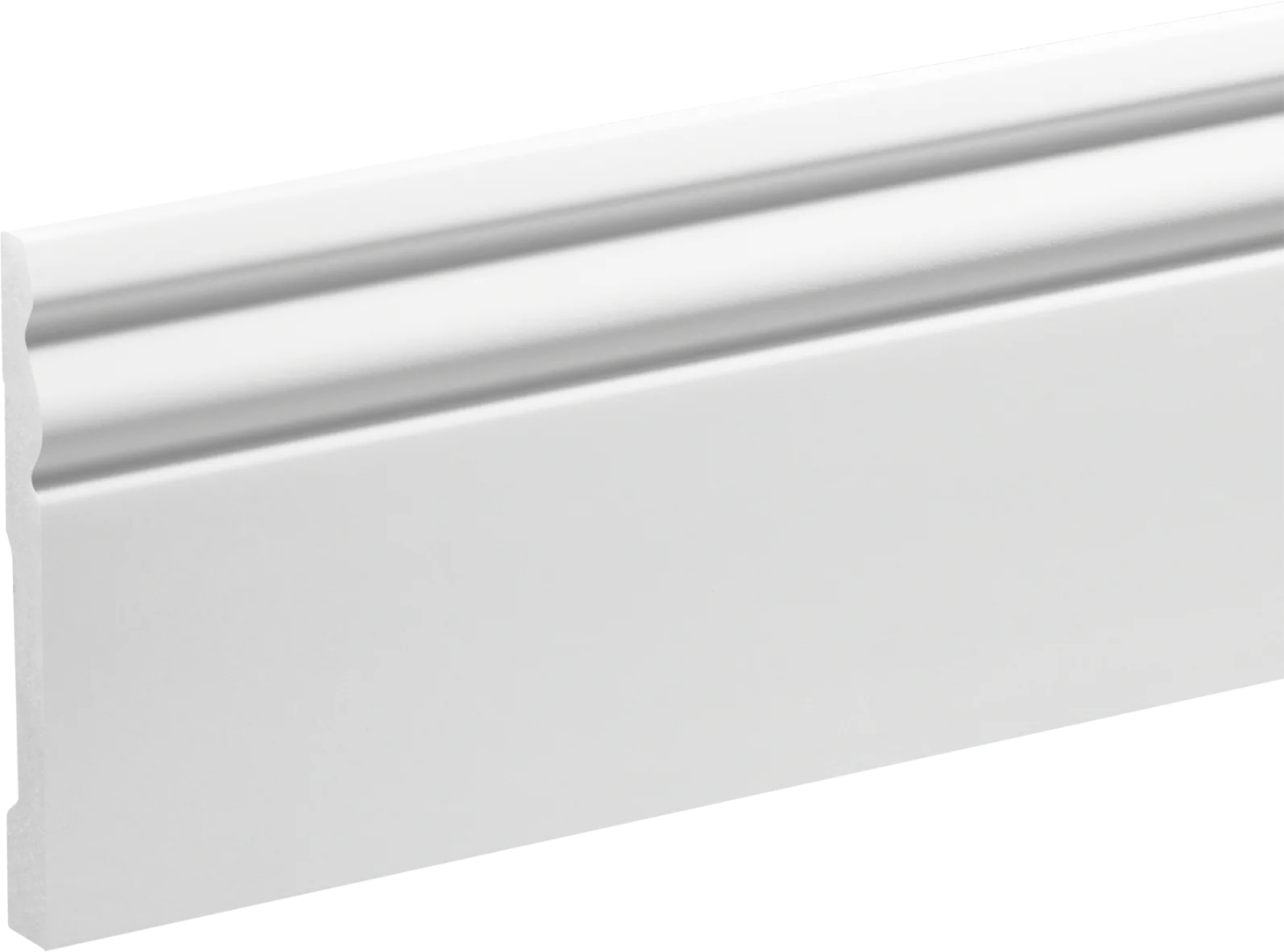 Listwa przypodłogowa LPC-08 94x12,2mm Cezar Biały RAL9003 Połysk 2,44m