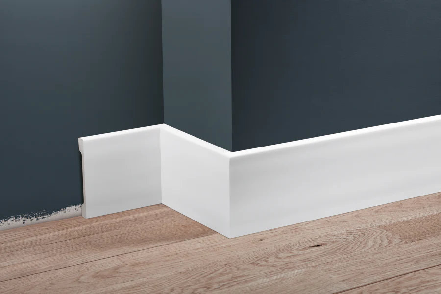 Listwa przypodłogowa LPC-38 95x12mm Cezar Biały Mat 2,44m - Image 3