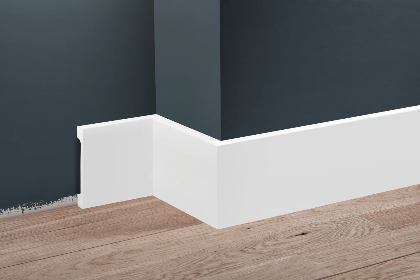 Listwa przypodłogowa LPC-29 99x16mm Cezar Biały Mat 2,44m - Image 3