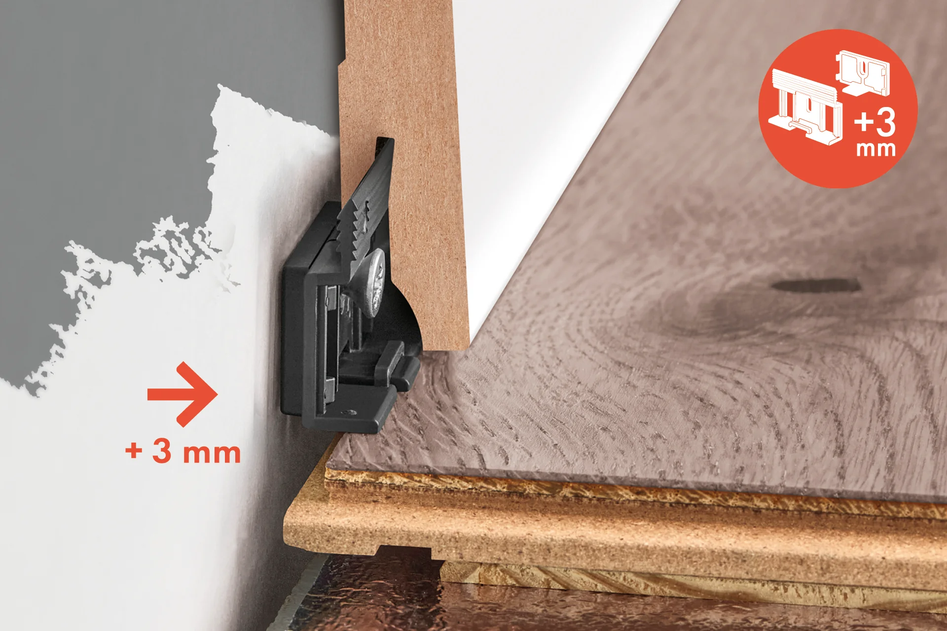 Listwa przypodłogowa MDF zaokrąglona 100x16mm Cezar Biały RAL9003 okleina półmat 2,20m - Image 6