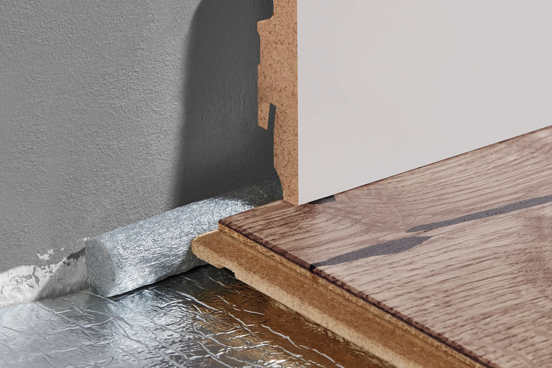Listwa przypodłogowa MDF zaokrąglona 100x16mm Cezar Biały RAL9003 okleina półmat 2,20m - Image 8