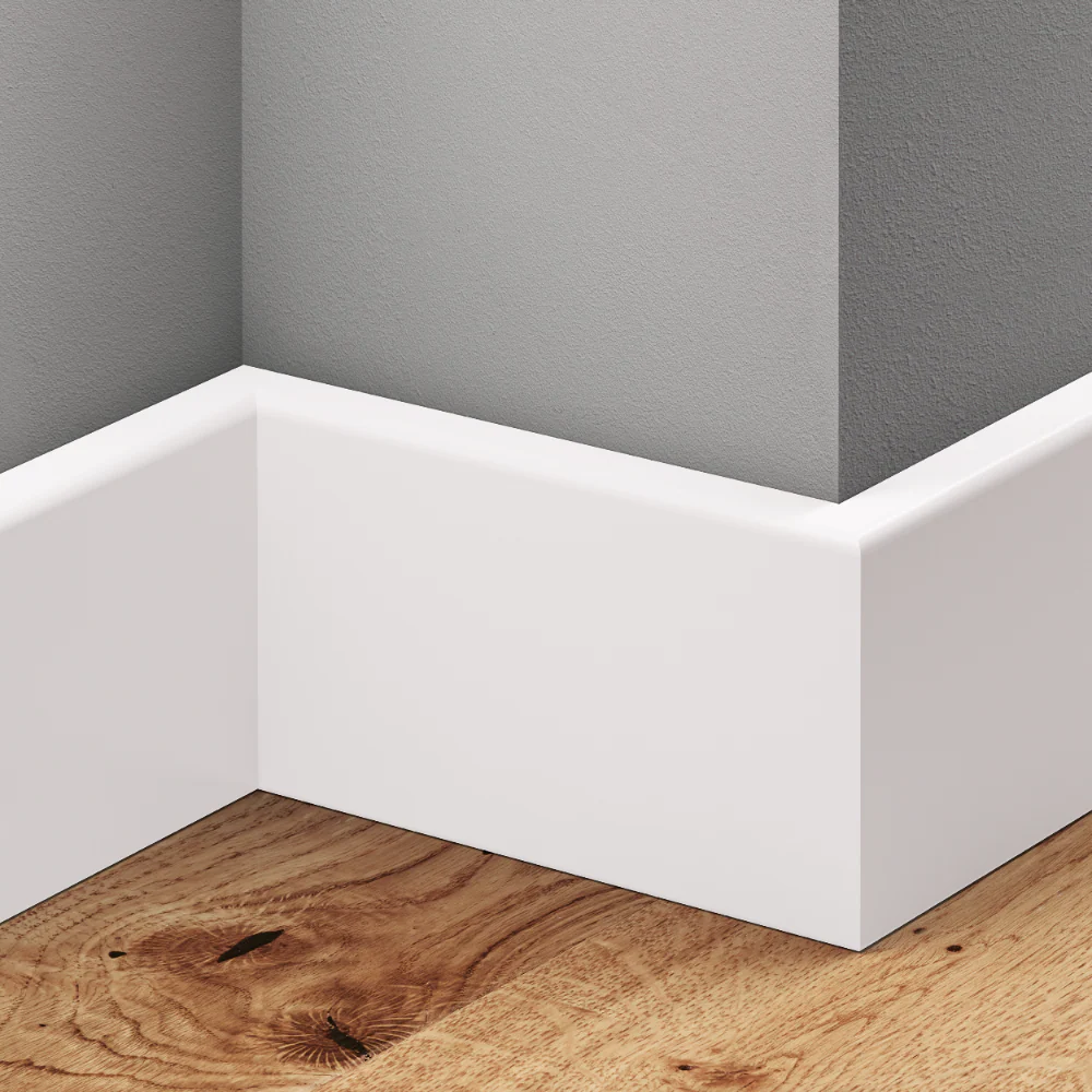 Listwa przypodłogowa kwadratowa MDF 60x11mm Cezar Biały RAL9003 okleina półmat 2m - Image 3