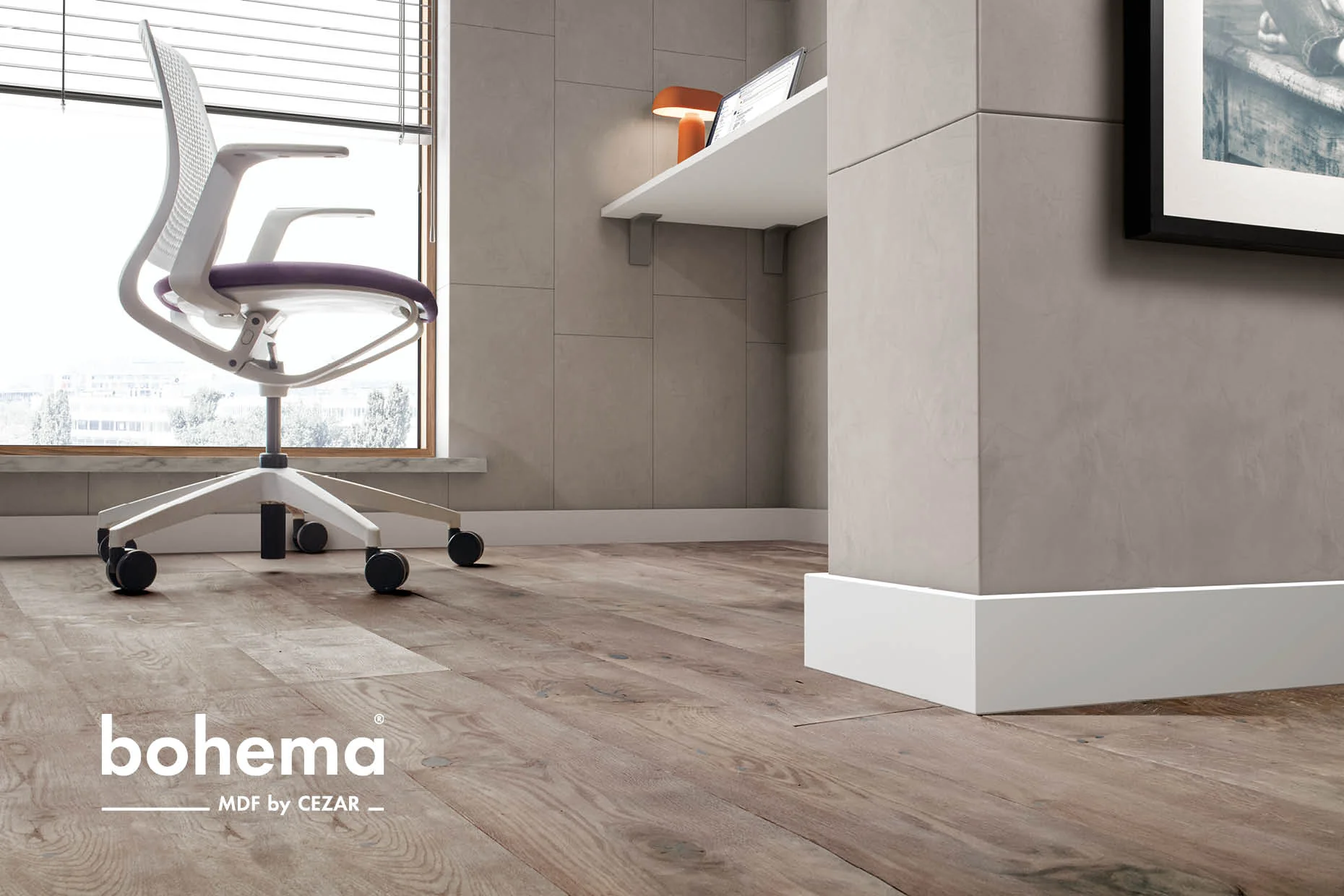 Listwa przypodłogowa MDF 80x13mm Cezar Neidin półmat 2,20m - Image 6