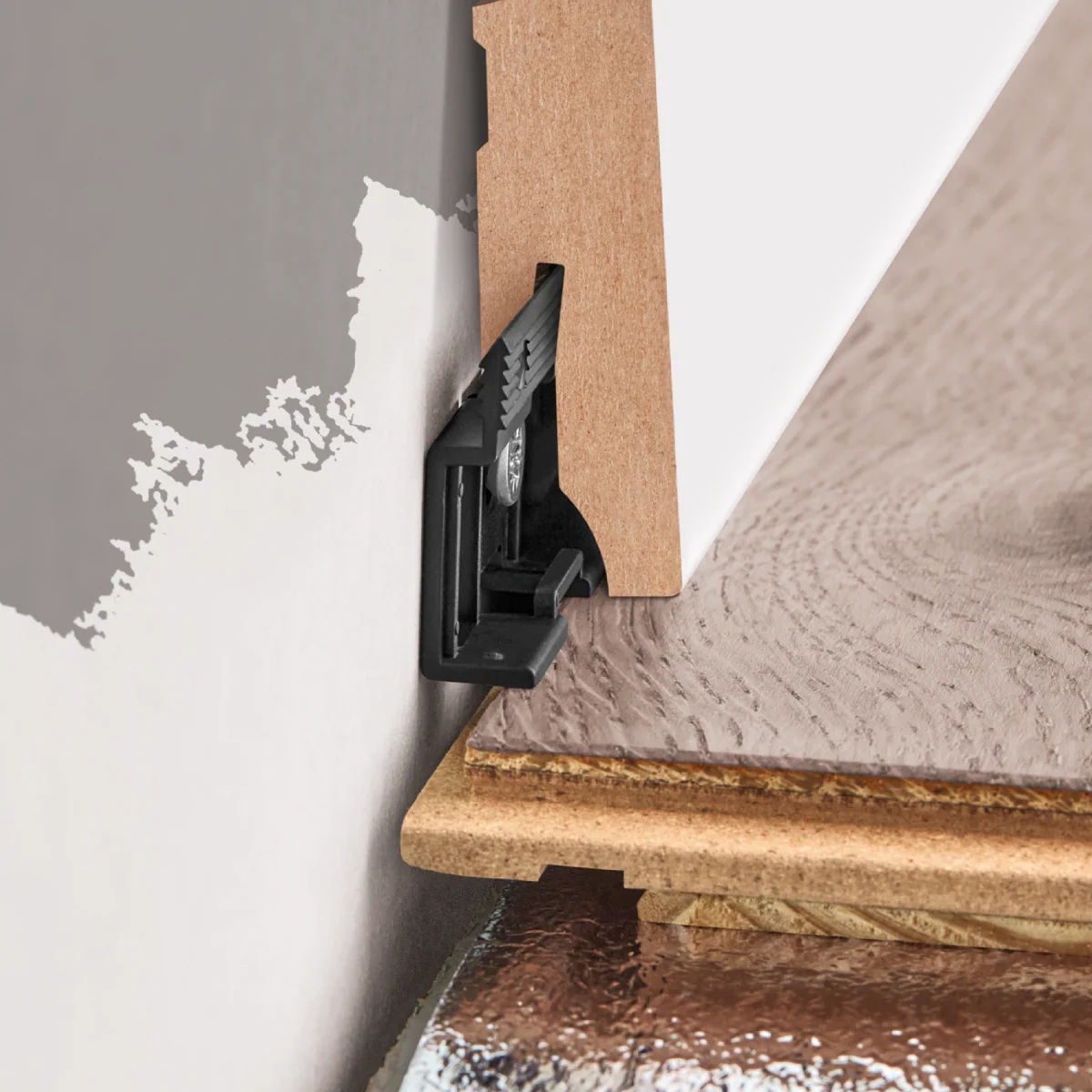Listwa przypodłogowa MDF 80x13mm Cezar Powder Snow półmat 2,20m - Image 3
