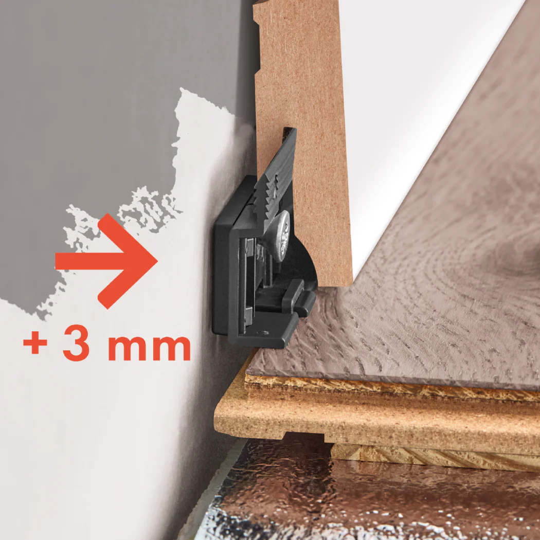 Listwa przypodłogowa MDF 80x13mm Cezar Powder Snow półmat 2,20m - Image 4