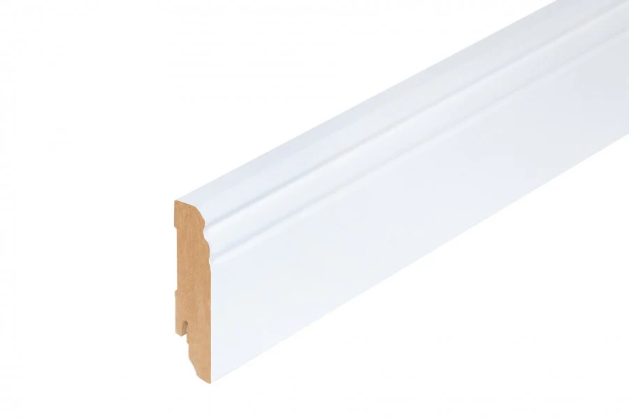 Listwa przypodłogowa MDF lakier 80x19mm 2,4m Biała