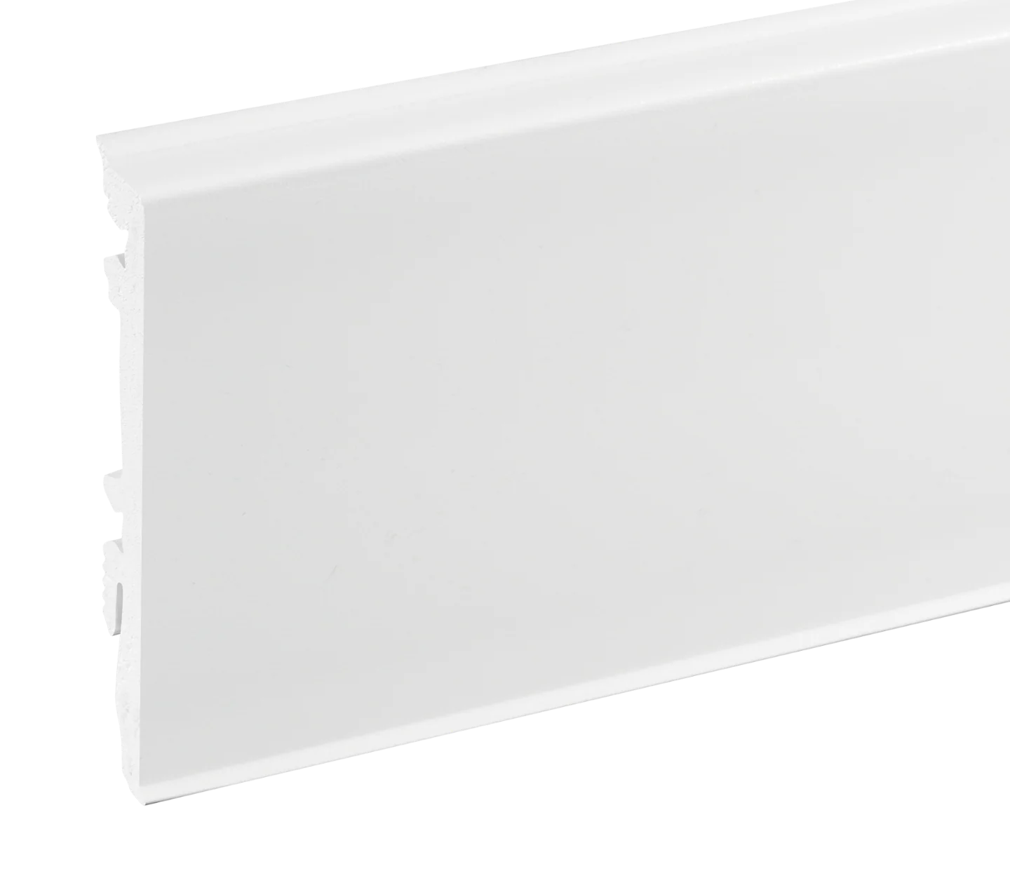 Listwa przypodłogowa PVC MASTERLINE 17,2x81,5mm Cezar Biały RAL9003 mat 2m