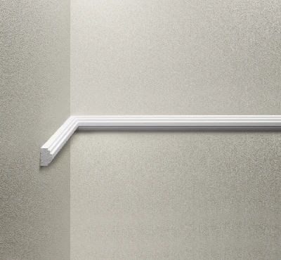 Listwa naścienna gładka 21,5x14,8mm Cezar Biały mat 2,44m