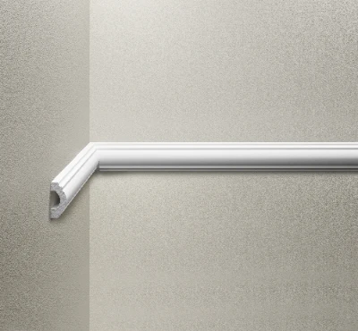 Listwa naścienna gładka 34x15,4mm Cezar Biały mat 2,44m