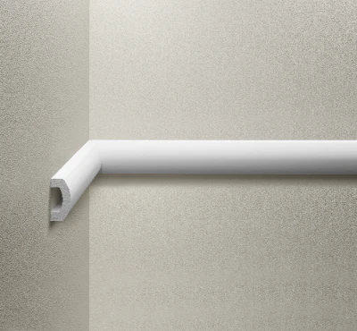 Listwa naścienna gładka 40x20,0mm Cezar Biały mat 2,44m