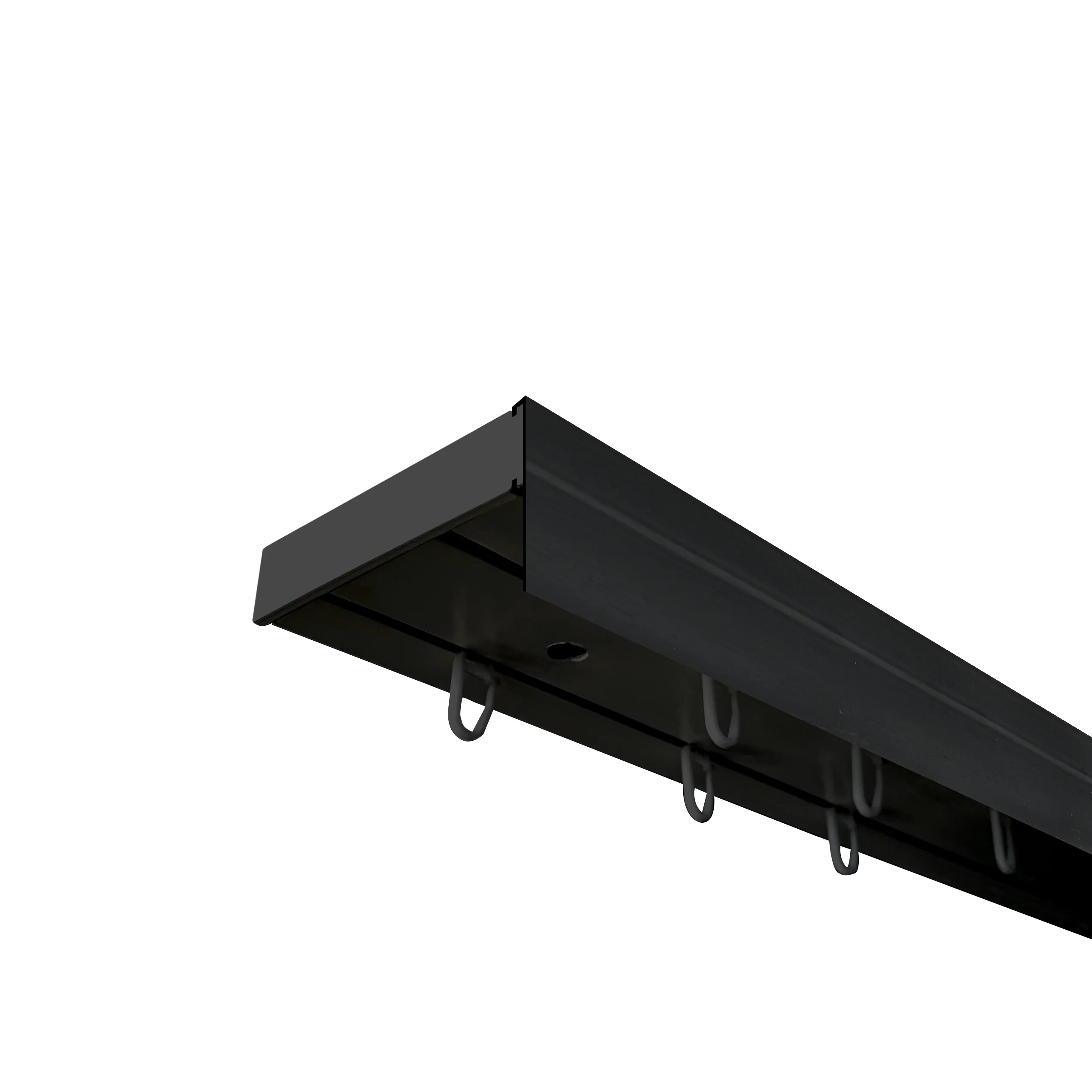 Maskownica PVC do szyny PROLINE 50x3000mm Cezar Czarny RAL9005 - Image 4