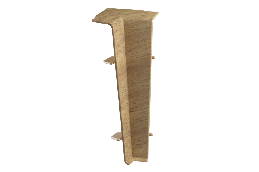 Narożnik wewnętrzny do listwy przypodłogowej Hi Line 23,4x75mm 1kpl=2szt Cezar Dąb London Mat