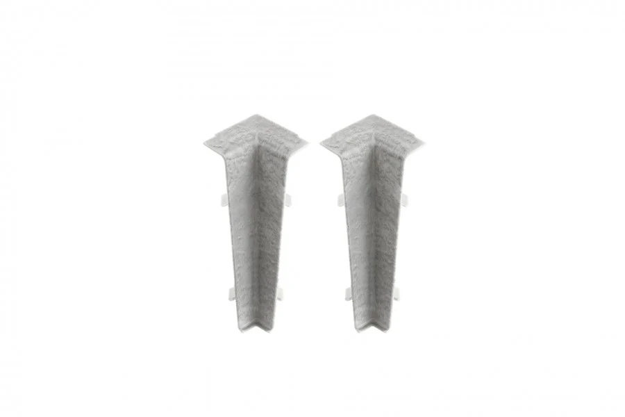 Narożnik wewnętrzny do listwy przypodłogowej Hi Line 23,4x75mm 1kpl=2szt Cezar Goth Clear Mat