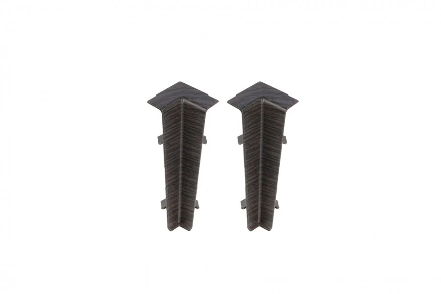 Narożnik wewnętrzny do listwy przypodłogowej Hi Line 23,4x75mm 1kpl=2szt Cezar Wenge Ciemny Mat