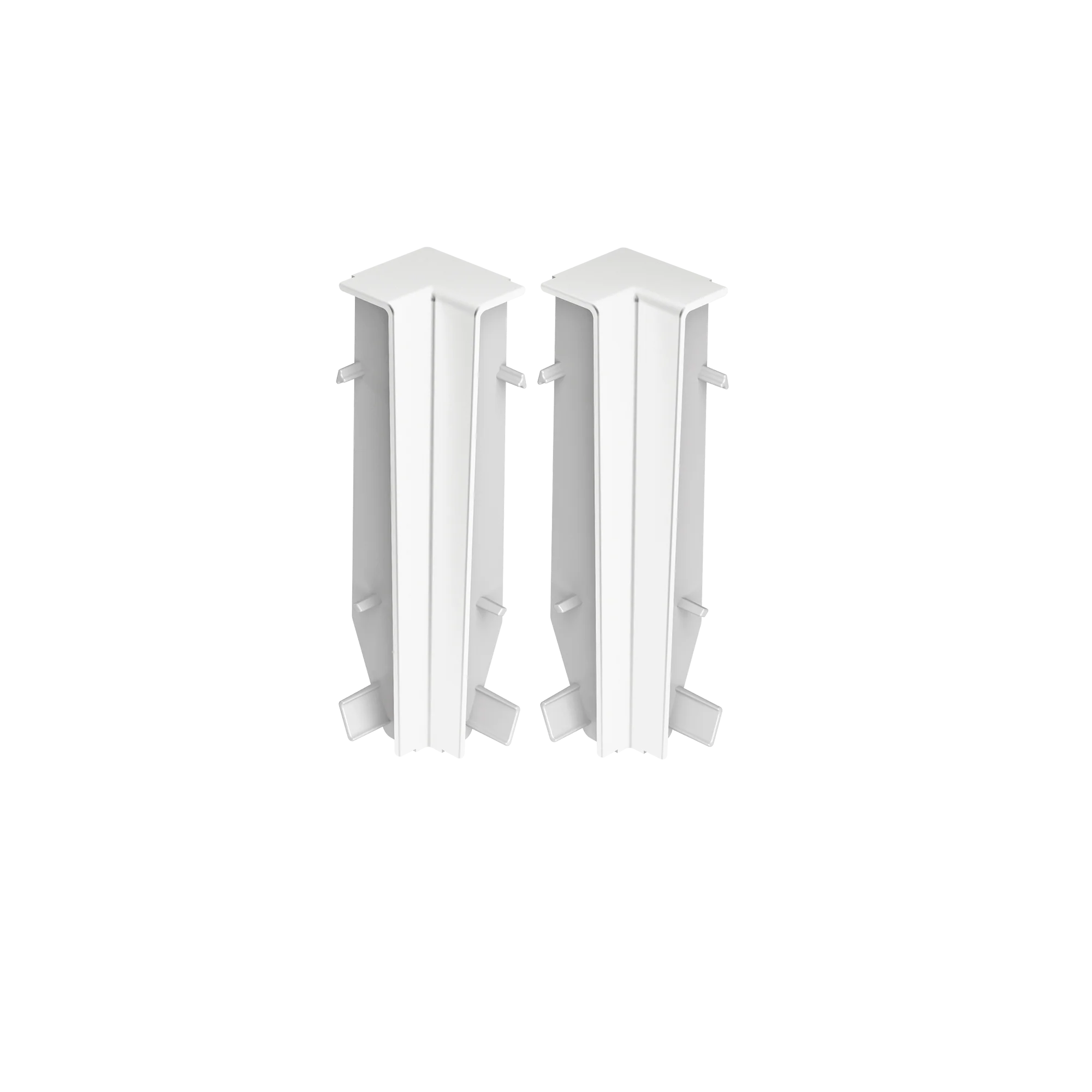 Narożnik wewnętrzny do listwy przypodłogowej MASTERLINE 13x80mm 1kpl=2szt Cezar Biały RAL9003 Mat