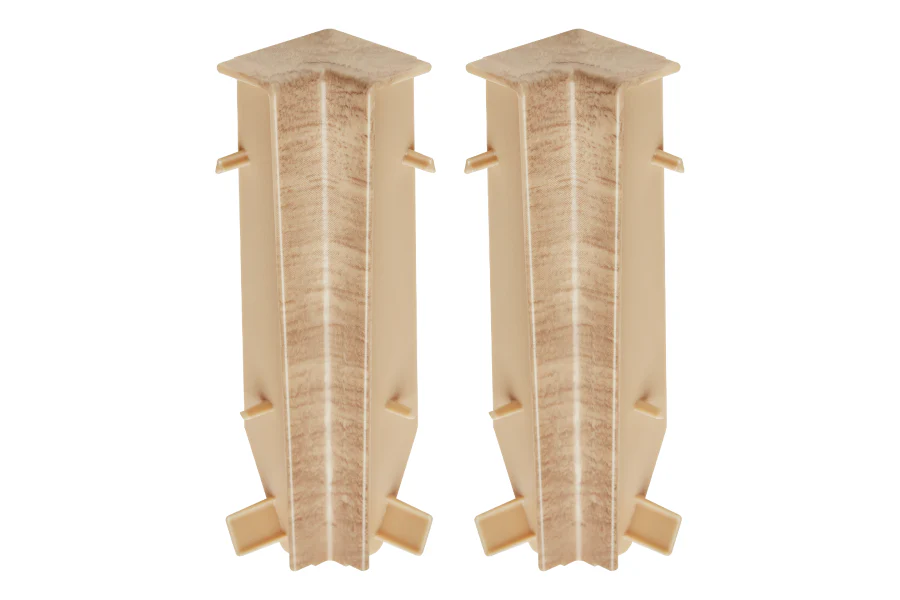 Narożnik wewnętrzny do listwy przypodłogowej MASTERLINE 13x80mm 1kpl=2szt Cezar Honey amber Mat