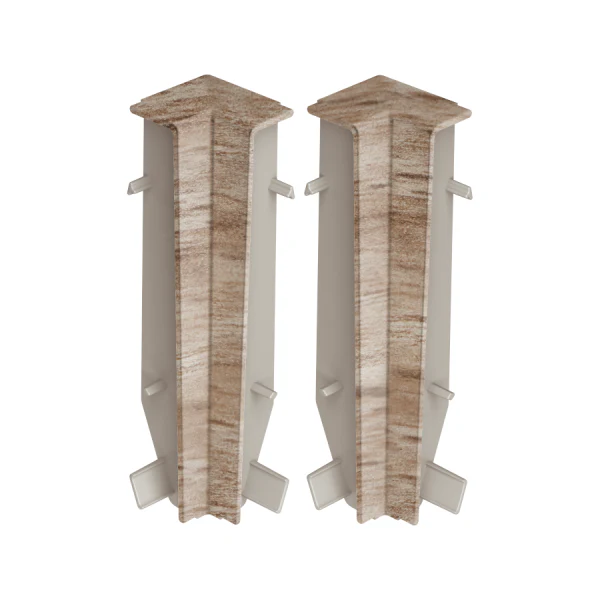 Narożnik wewnętrzny do listwy przypodłogowej MASTERLINE 13x80mm 1kpl=2szt Cezar Pacyfik Mat