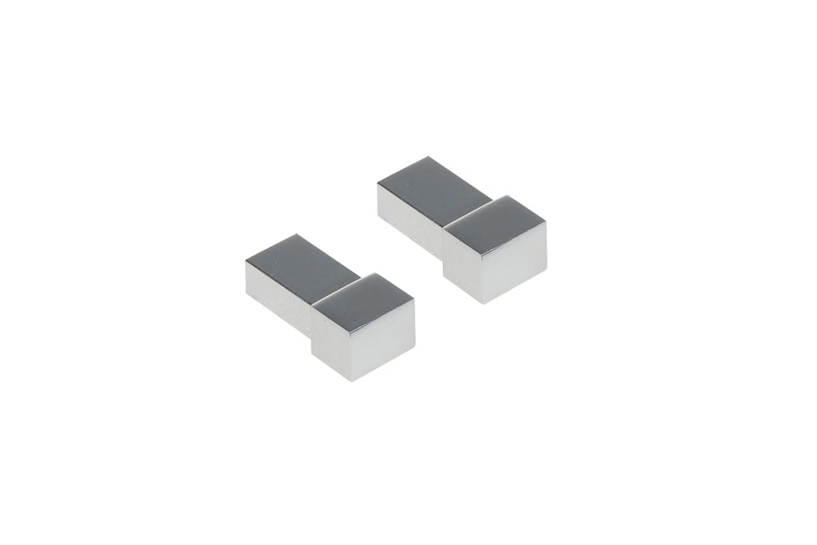 Narożnik zewnętrzny CAPS do profilu kraw. kwadr. aluminium anoda poler 10x8mm Srebrny 2szt.