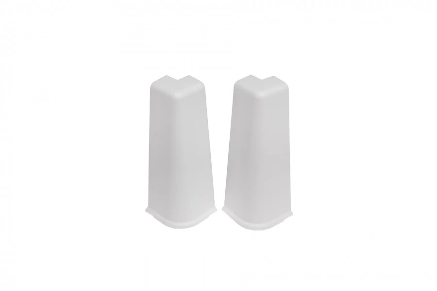 Narożnik zewnętrzny do listwy przypodłogowej Hi Line 23,4x75mm 1kpl=2szt Cezar Biały RAL9003 Mat