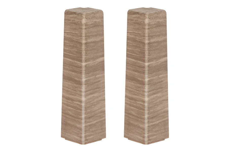 Narożnik zewnętrzny do listwy przypodłogowej MASTERLINE 13x80mm 1kpl=2szt Cezar Light Coffee Mat