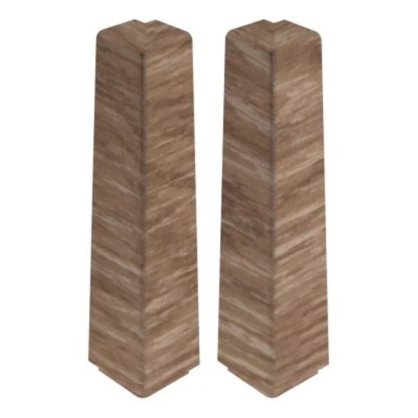 Narożnik zewnętrzny do listwy przypodłogowej MASTERLINE 13x80mm 1kpl=2szt Cezar Tea brown Mat