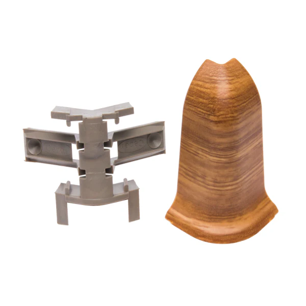 Narożnik zewnętrzny+RAK do listwy przypodłogowej Classic 22x59mm 1kpl=2szt(NZ+RAK) Cezar Dąb Piastowski Mat