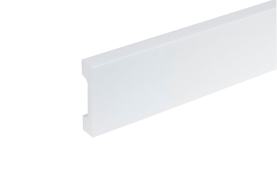 Opaski drzwiowe cięcie 45° Elegance farba podkładowa 58x12mm 2,2m Biała 3szt.