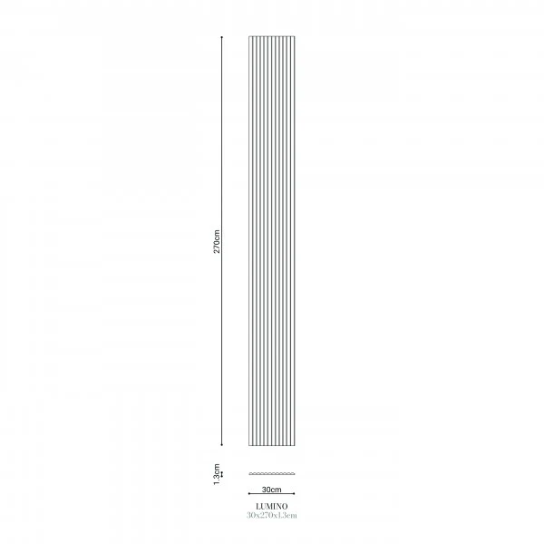 Panel ścienny LUMINO 300x13mm Murso by Cezar Biały Mat 2,70m - Image 3
