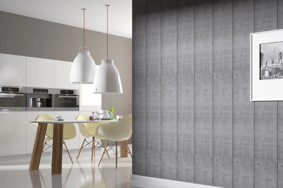 Panel ścienny PVC mat 25cm 2,7m Cemento Dark 1 opak=24 sztuki - Image 2