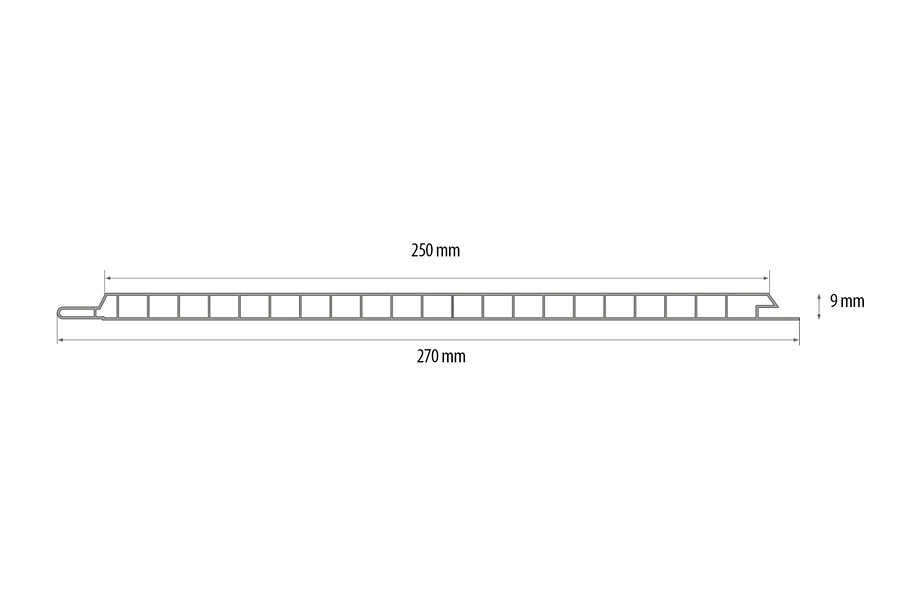 Panel ścienny PVC mat 25cm 2,7m Kwiaty Północy Szary Jasny 1 opak=24 sztuki - Image 3