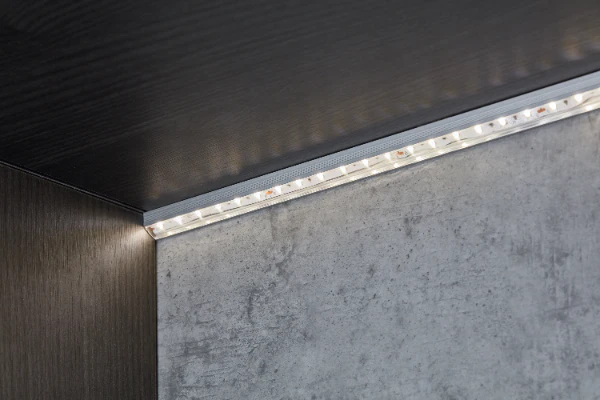 Profil aluminiowy kątowy 30 do taśmy LED 14x16,5mm Cezar Srebrny Mat 2m - Image 3