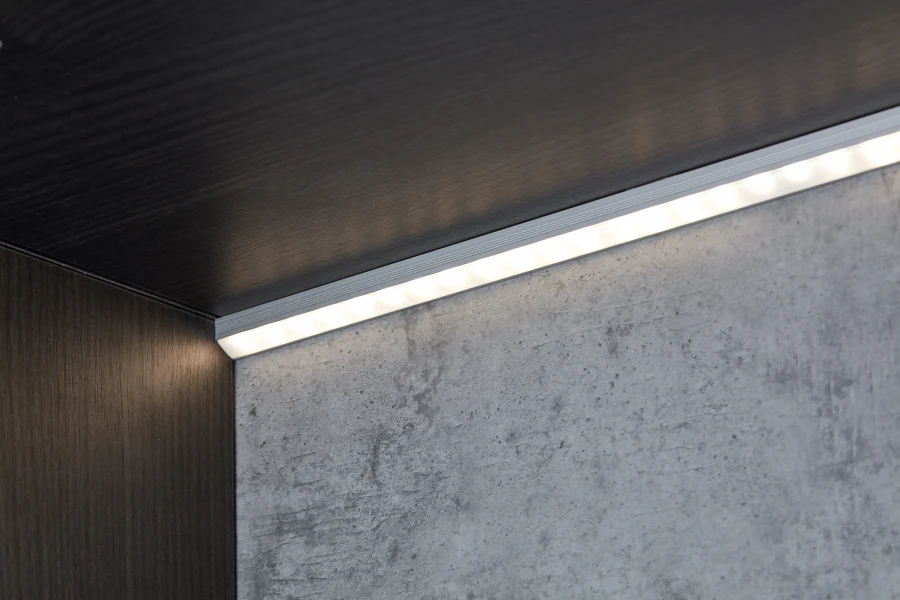 Listwa aluminiowa do taśmy LED 14x7mm (z osłonką mrożoną) Cezar Srebrny Mat 1m - Image 3