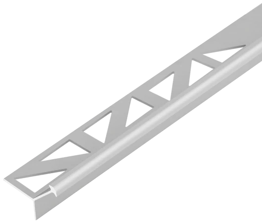Profil do glazury aluminiowy zewnętrzny wąski 10 mm Cezar Srebrny Mat 2,50m
