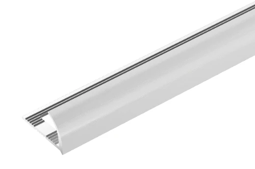 Profil do glazury aluminiowy krawędziowy owalny 10mm Cezar Naturalny 2m