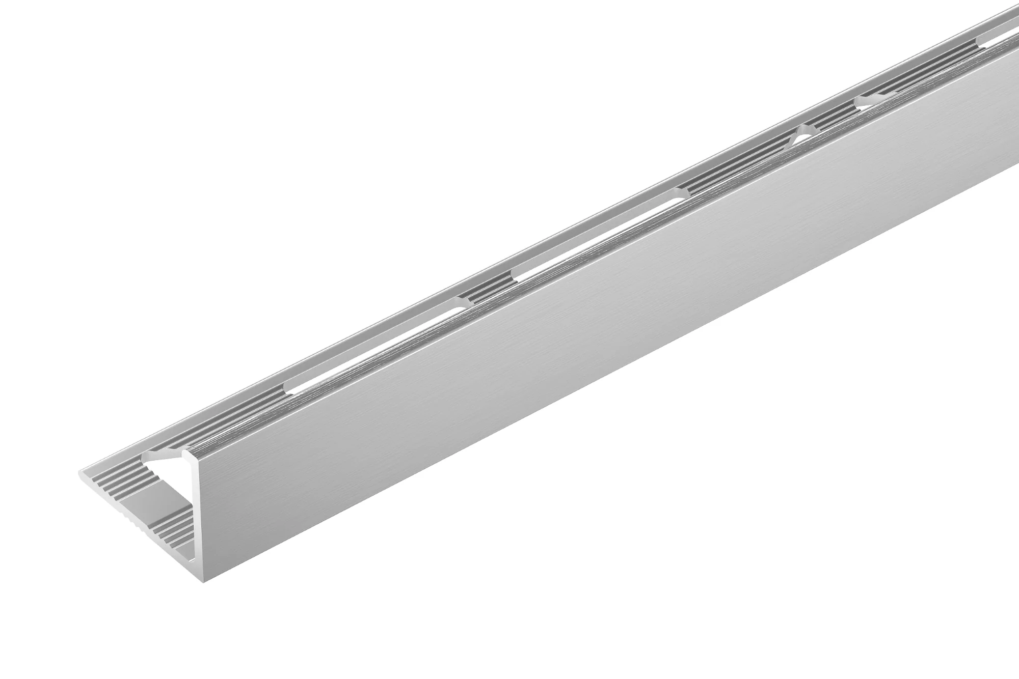 Profil do glazury aluminiowy narożny 10mm Cezar Naturalny 3m