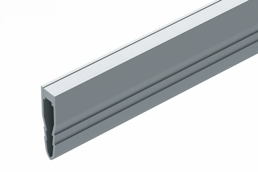 Profil do glazury PVC dylatacja strzałka 8,5x35mm L= 2,50m Szary Średni RAL7046 mat