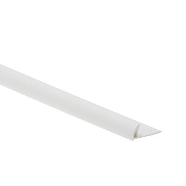 Profil do glazury PVC zewnętrzna zamknięta 8mm L= 2,50m Biały RAL 9003