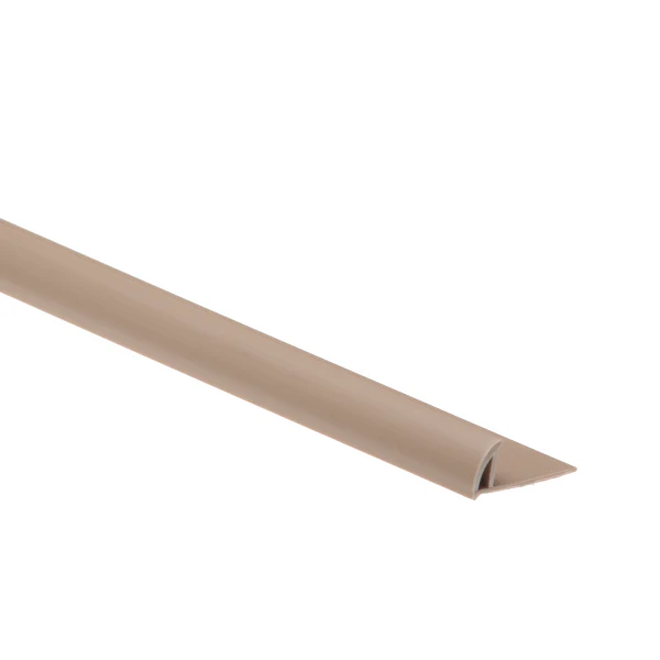 Profil do glazury PVC zewnętrzna zamknięta 8mm L= 2,50m Brązowy Jasny